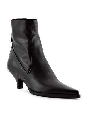Black leather ankle boots ELENA IACHI | E4171NERO